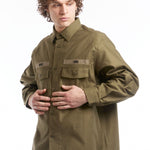 The CBW LS COTTON SATIN SHIRT OLIVE DRAB  available online with global shipping, and in PAM Stores Melbourne and Sydney.