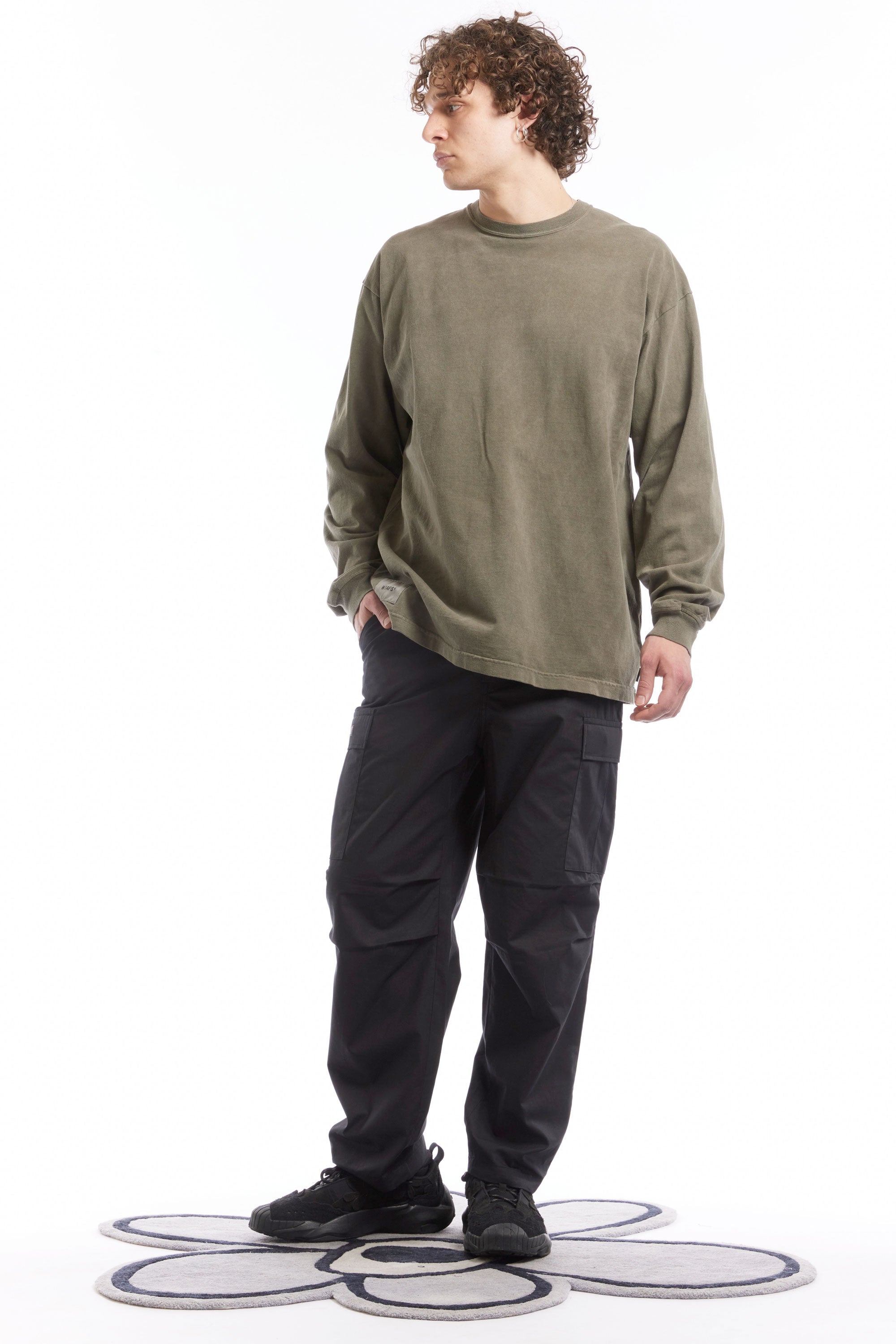 The SPEC LS COTTON PULLOVER OLIVE DRAB  available online with global shipping, and in PAM Stores Melbourne and Sydney.