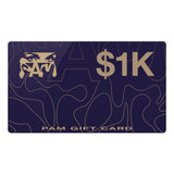 The PAM GIFT CARD $1000 AUD available online with global shipping, and in PAM Stores Melbourne and Sydney.