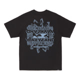 The 7 YEAR ANNIVERSARY SS TEE - BLACK available online with global shipping, and in PAM Stores Melbourne and Sydney.