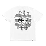 The 7 YEAR ANNIVERSARY SS TEE - WHITE available online with global shipping, and in PAM Stores Melbourne and Sydney.