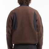 The POLARTEC FLEECE JACKET DARK BROWN  available online with global shipping, and in PAM Stores Melbourne and Sydney.