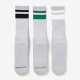 The CLASSIC 3PAC SOCKS GRAY  available online with global shipping, and in PAM Stores Melbourne and Sydney.