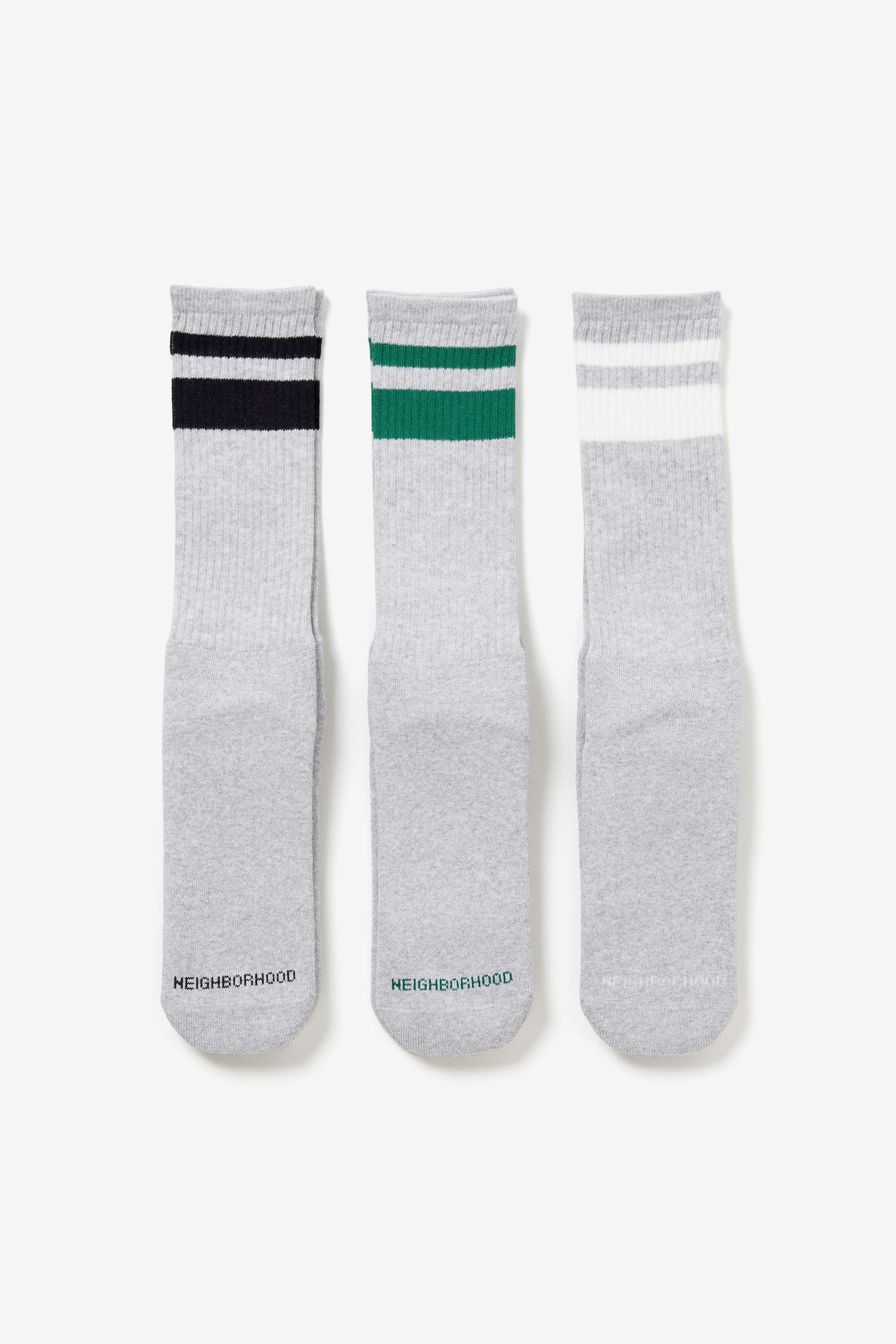 The CLASSIC 3PAC SOCKS GRAY  available online with global shipping, and in PAM Stores Melbourne and Sydney.