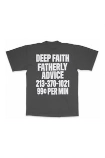 The DEEP FAITH x TOTAL LUXURY SPA - DADDY MERCH TEE  available online with global shipping, and in PAM Stores Melbourne and Sydney.