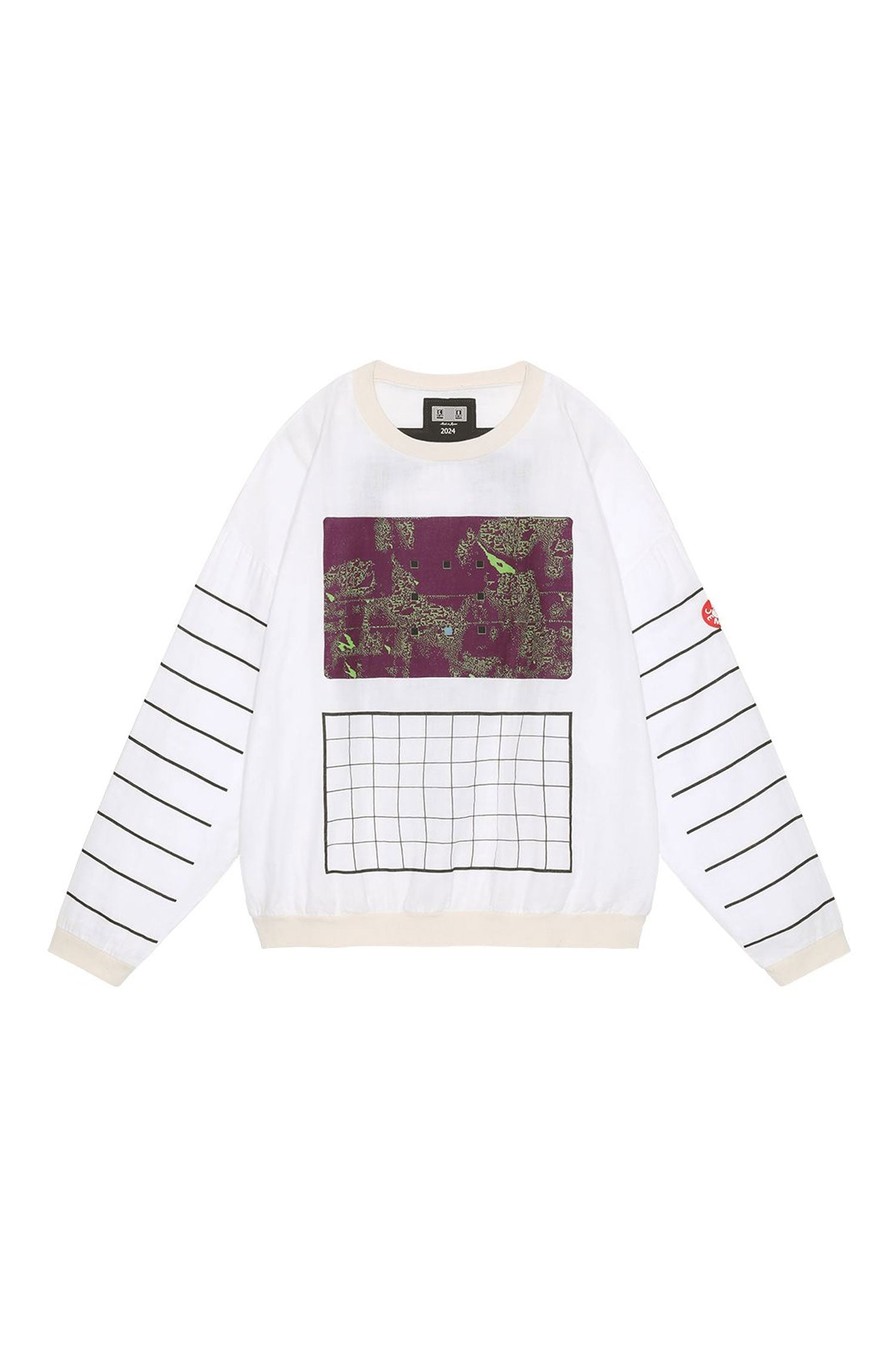 The CAV EMPT - xPE>?B:X GAUZE CREW NECK  available online with global shipping, and in PAM Stores Melbourne and Sydney.