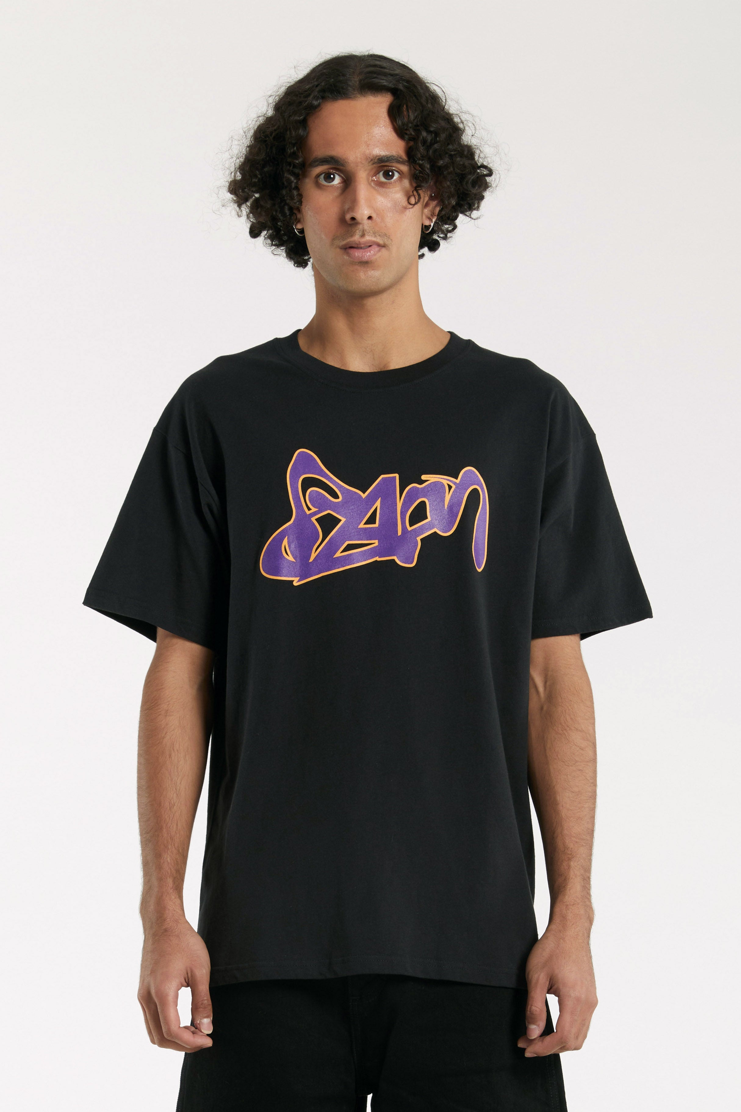 The P.A.M. X ANSWER SS TEE BLACK available online with global shipping, and in PAM Stores Melbourne and Sydney.