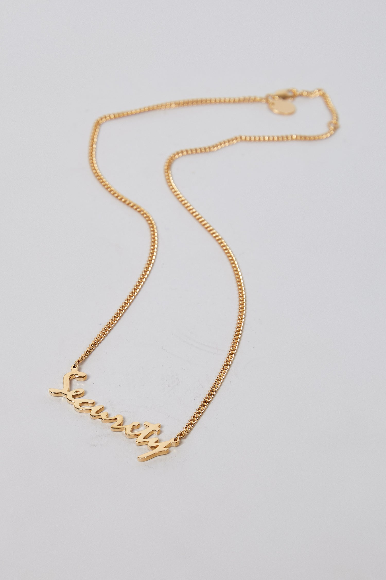 The SECURITY NECKLACE - GOLD  available online with global shipping, and in PAM Stores Melbourne and Sydney.