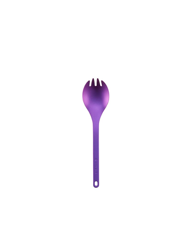 The SNOW PEAK - TITANIUM SPORK PURPLE available online with global shipping, and in PAM Stores Melbourne and Sydney.